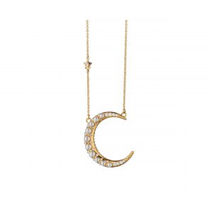 Monic Rich Kosann Moon Necklace