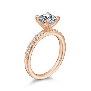 Ann Radiant Pave Engagement Ring