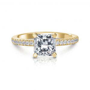 Ann Radiant Pave Engagement Ring