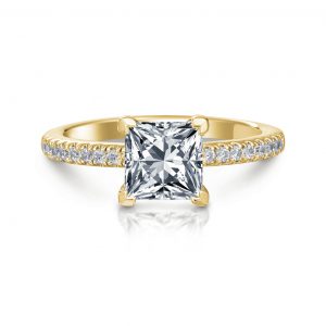 Ann Princess Pave Engagement Ring