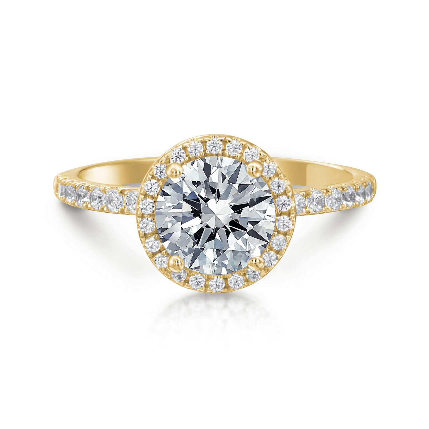Daisy Round Halo Engagement Ring – Bailey's Fine Jewelry