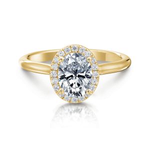 Frida Oval Halo Engagement Ring