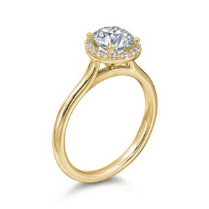 Frida Round Halo Engagement Ring