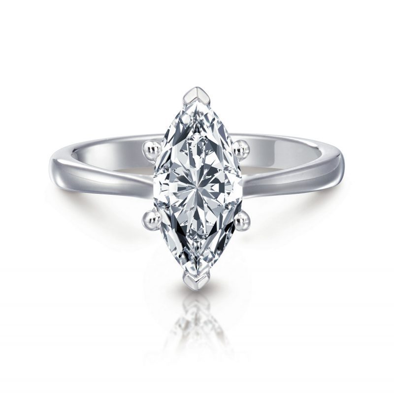 Grace Marquise Solitaire Engagement Ring