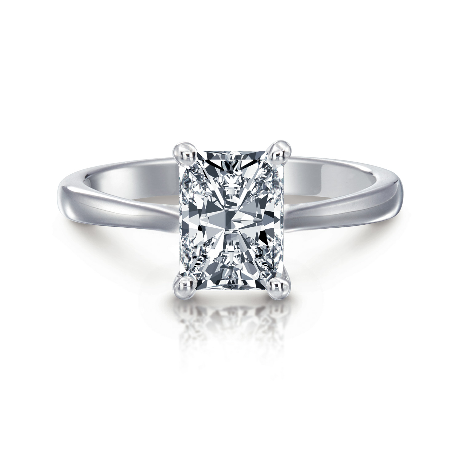 Grace Radiant Solitaire Engagement Ring – Bailey's Fine Jewelry