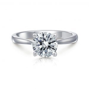 Grace Round Solitaire Engagement Ring Engagement Rings Bailey's Fine Jewelry