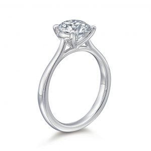 Grace Round Solitaire Engagement Ring