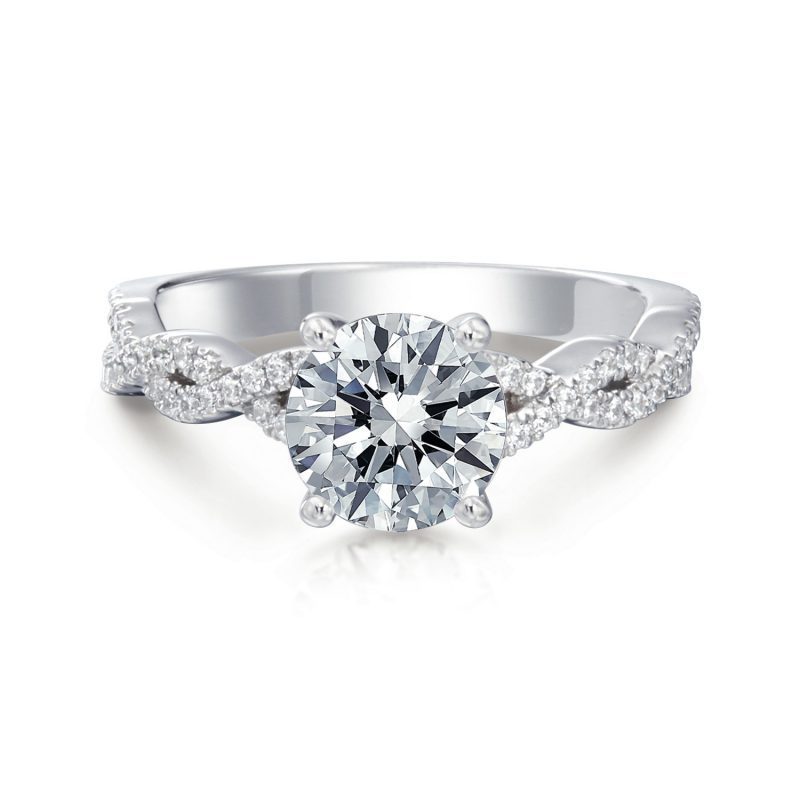 Holly Round Twist Engagement Ring