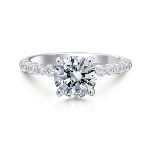 June Round Single Prong Engagement Ring Engagement Rings Bailey's Fine Jewelry