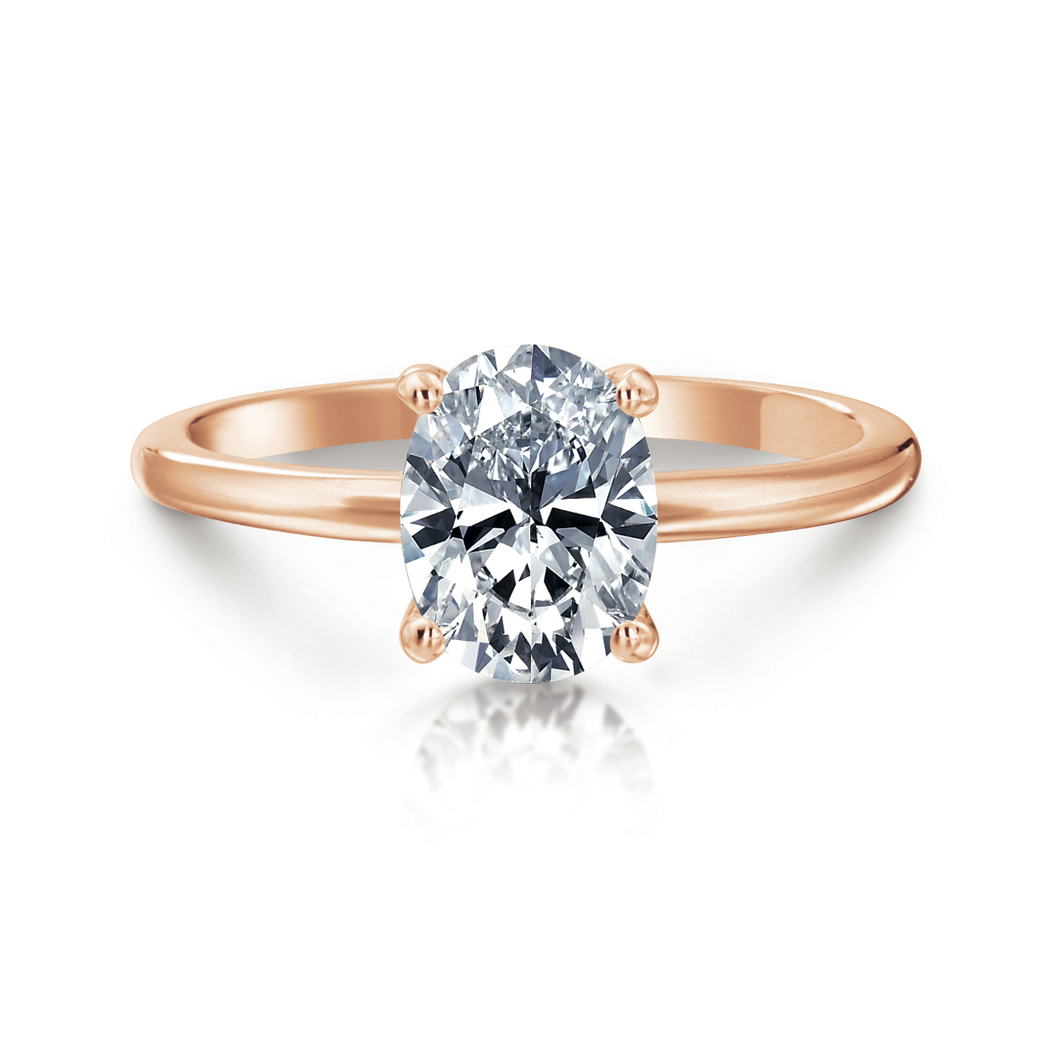 Rosamund Oval Hidden Halo Solitaire Engagement Ring – Bailey's Fine Jewelry
