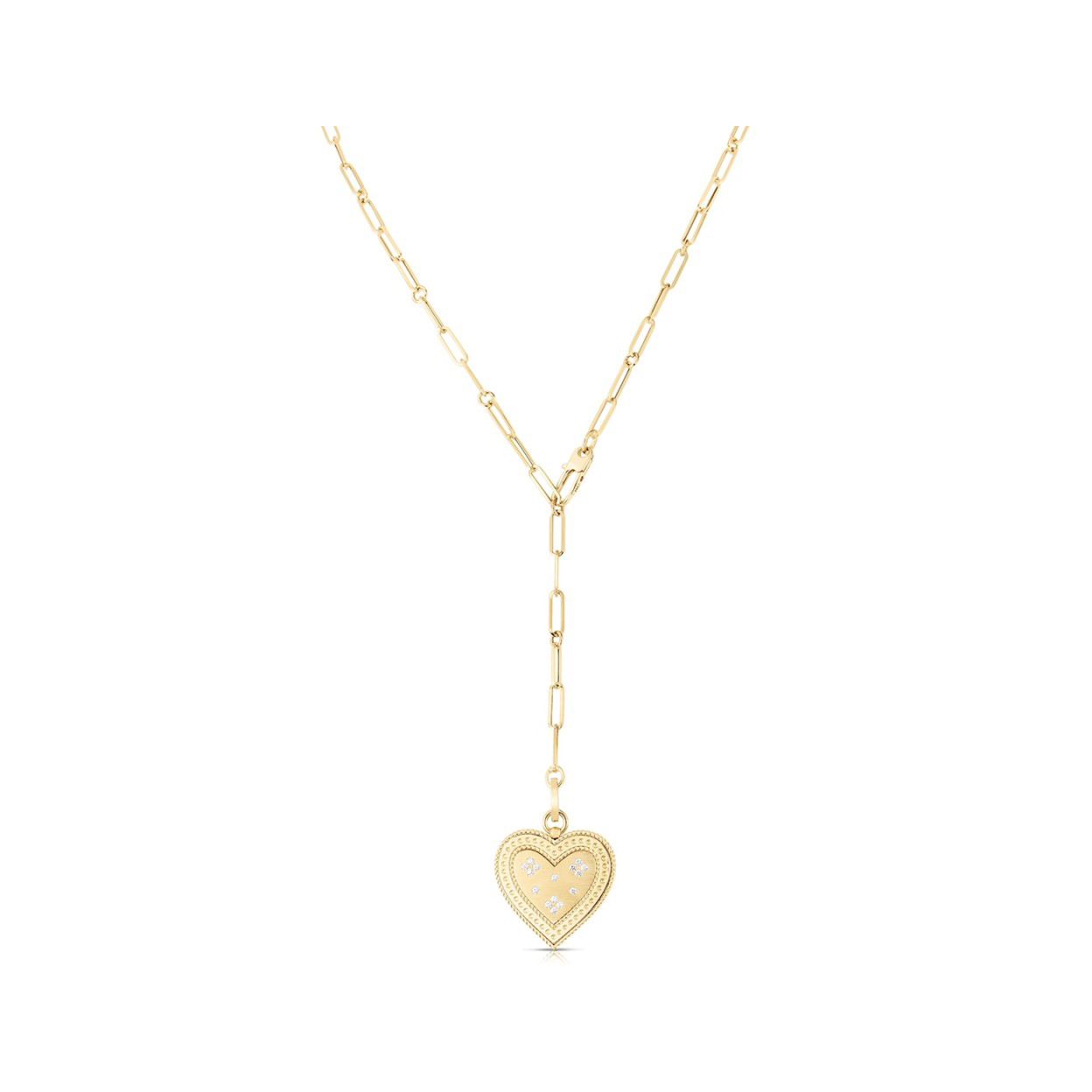 Roberto Coin Large Diamond Heart Medallion Necklace – Bailey's Fine Jewelry
