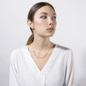 Marco Bicego Marrakech Onde Pearl Five Link Station Necklace