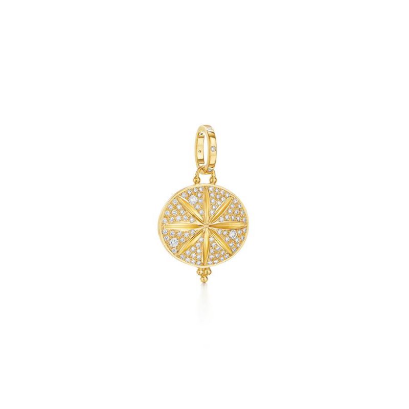Temple St Clair Diamond Sorcerer Pendant in yellow gold