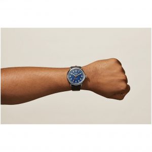 lifestyle image of the Shinola 45mm Runwell Automatic Watch