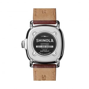 Backside of the case on the Shinola 41.5mm Guardian Men's Watch