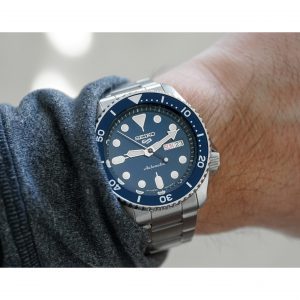 Lifestyle image of Seiko 42.5mm Stainless Steel 5 Sports Watch