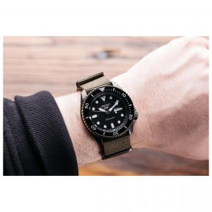 Lifestyle image of Seiko 42.5mm Green 5 Sports Watch
