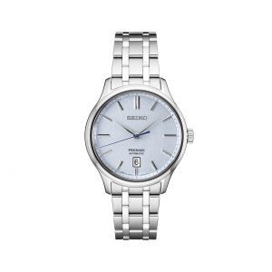 Front view of the Seiko 41.7mm Ladies Presage Japanese Garden Collection Watch