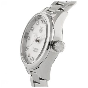 Side and dial view of the Tag Heuer 28mm Ladies Carrera Watch