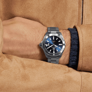 Lifestyle image of the Tag Heuer 41mm Aquaracer Watch