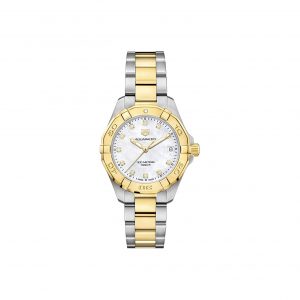 Front face view of the Tag Heuer 32mm Ladies Aquaracer Watch