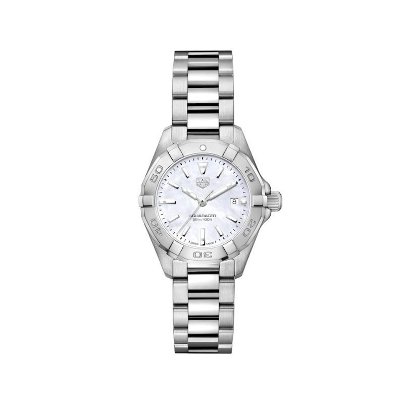 Front image view of the Tag Heuer 27mm Ladies Aquaracer Watch