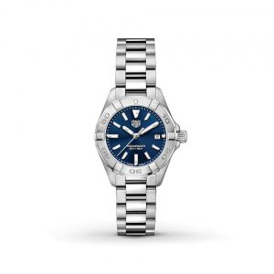 Front view of the Tag Heuer 27mm Ladies Aquaracer Watch