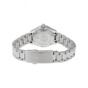 Back and bracelet view on the Tag Heuer 27mm Ladies Aquaracer Watch