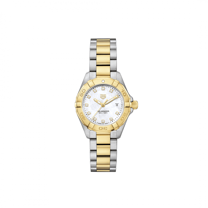 Front view image of the Tag Heuer 27mm Ladies Aquaracer Watch