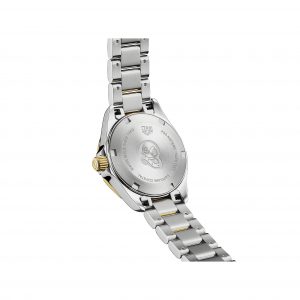Backside view of the Tag Heuer 27mm Ladies Aquaracer Watch