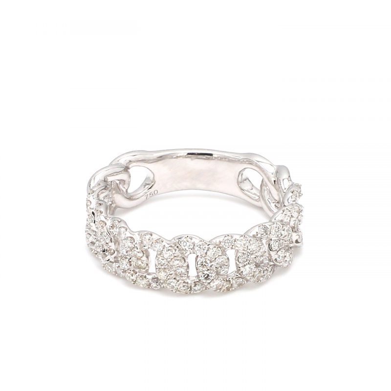 Dimond Curb Link Ring