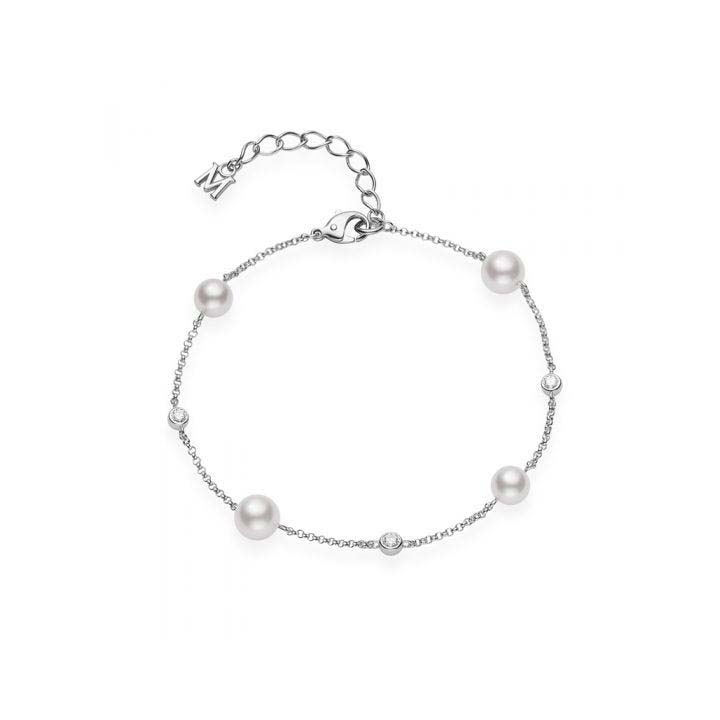 Mikimoto Akoya A+ Pearl Bracelet in white gold