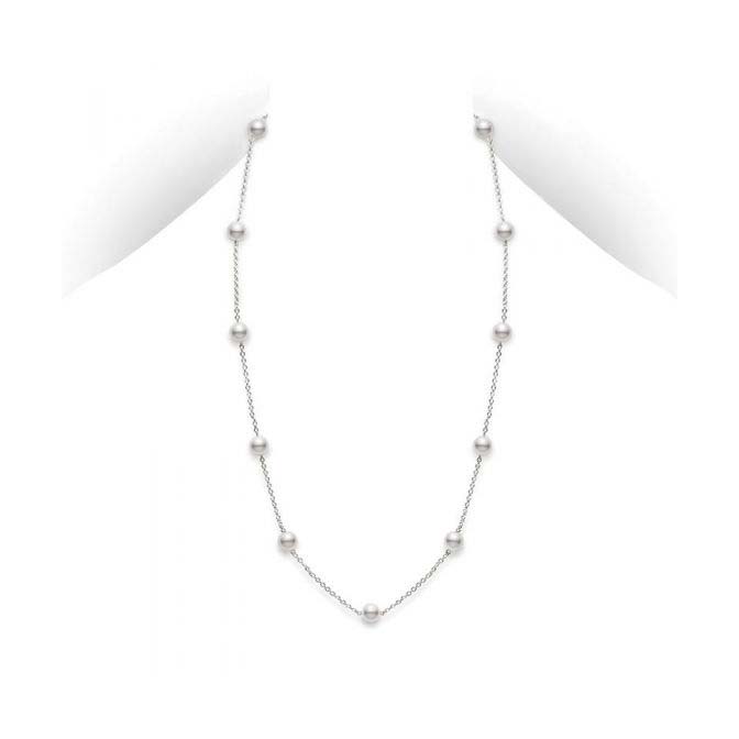 Mikimoto Everyday Essentials Collection Pearl Chain Necklace