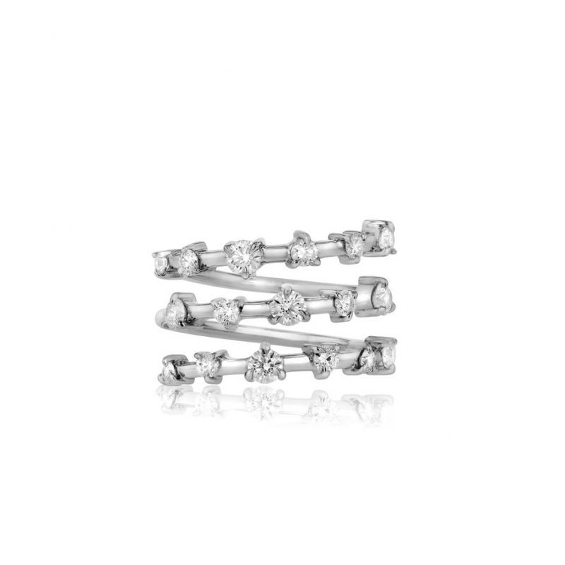 Phillips House Enchanted Layer Wrap Ring with Diamonds in 14k White Gold