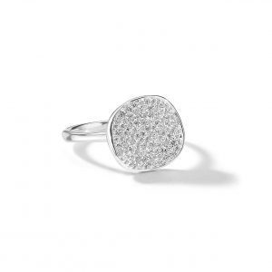 Ippolita Stardust Small Flower Silver Ring with Diamonds