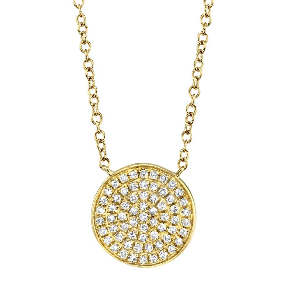 Bailey’s Icon Collection Pave Diamond Disc Necklace – Bailey's Fine Jewelry