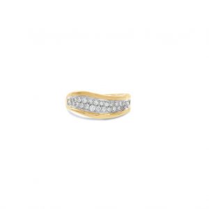 Bailey's Estate Vintage Curved Band with Diamonds