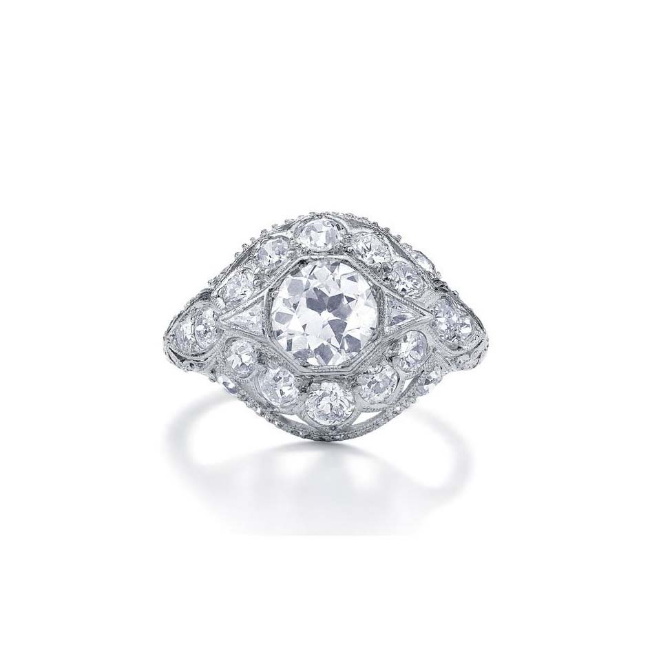 Bailey’s Estate Art Deco Diamond Dome Ring – Bailey's Fine Jewelry