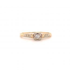 Bailey's Estate Art Deco Solitaire Diamond Ring