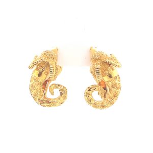 Bailey's Estate Vintage Ram Head and Dragon Tail Earrings