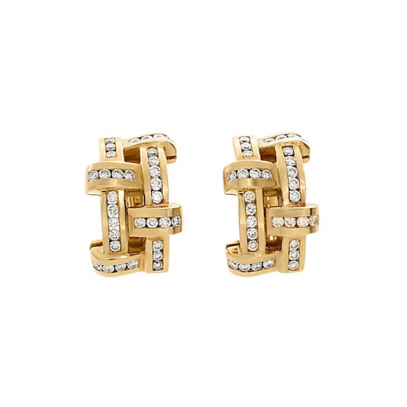 Bailey's Estate Cross Stitch Pattern Diamond Earrings