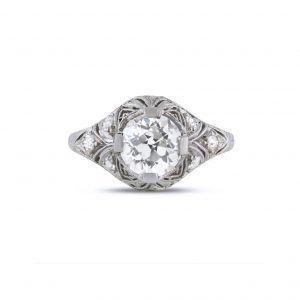 Bailey's Estate Old European Cut 1.23ct Solitaire Ring