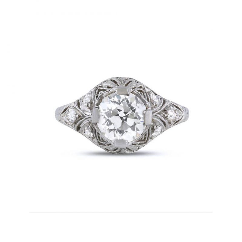 Bailey's Estate Old European Cut 1.23ct Solitaire Ring