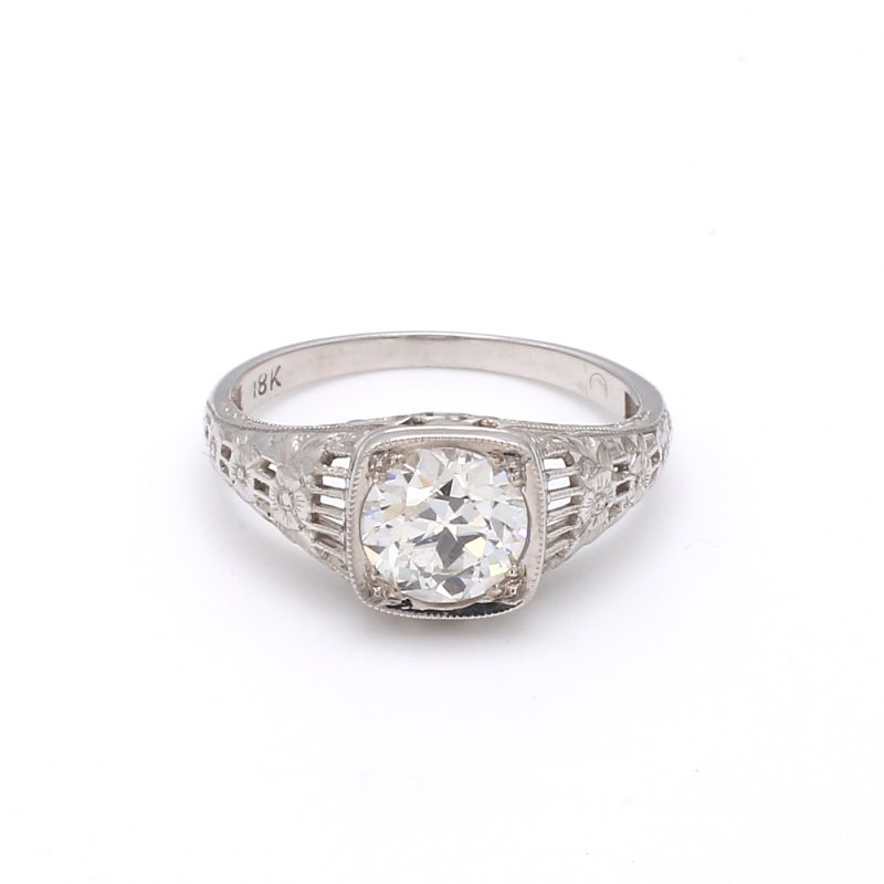 Bailey's Estate Art Deco Diamond Solitaire Ring