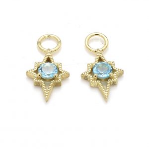 Jude Frances Moroccan Night Star Stone Earring Charms