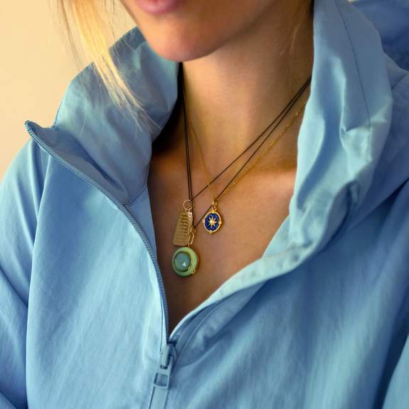 Green Enamel Carabiner Necklace – Emma Lou's Boutique