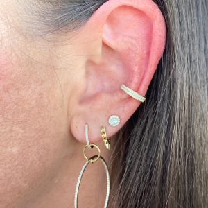 Double Row Diamond Ear Cuff