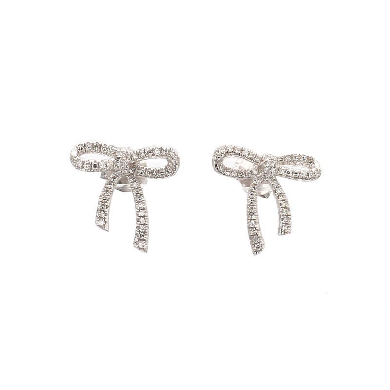 Diamond Bow Stud Earrings – Bailey's Fine Jewelry