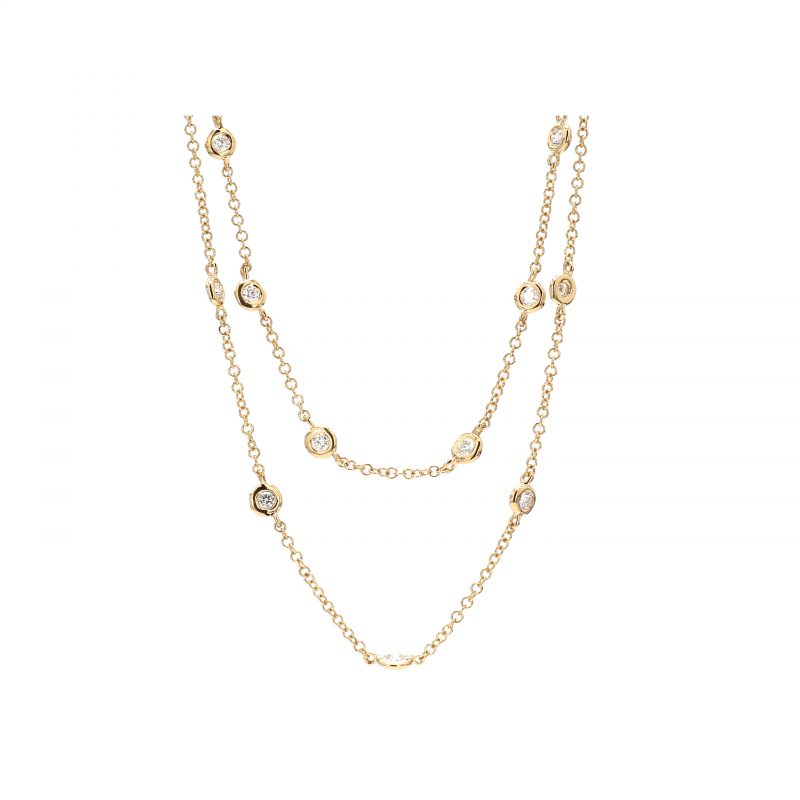 Gold Triple Layered Necklace with Rod Pendant | Fruugo UK