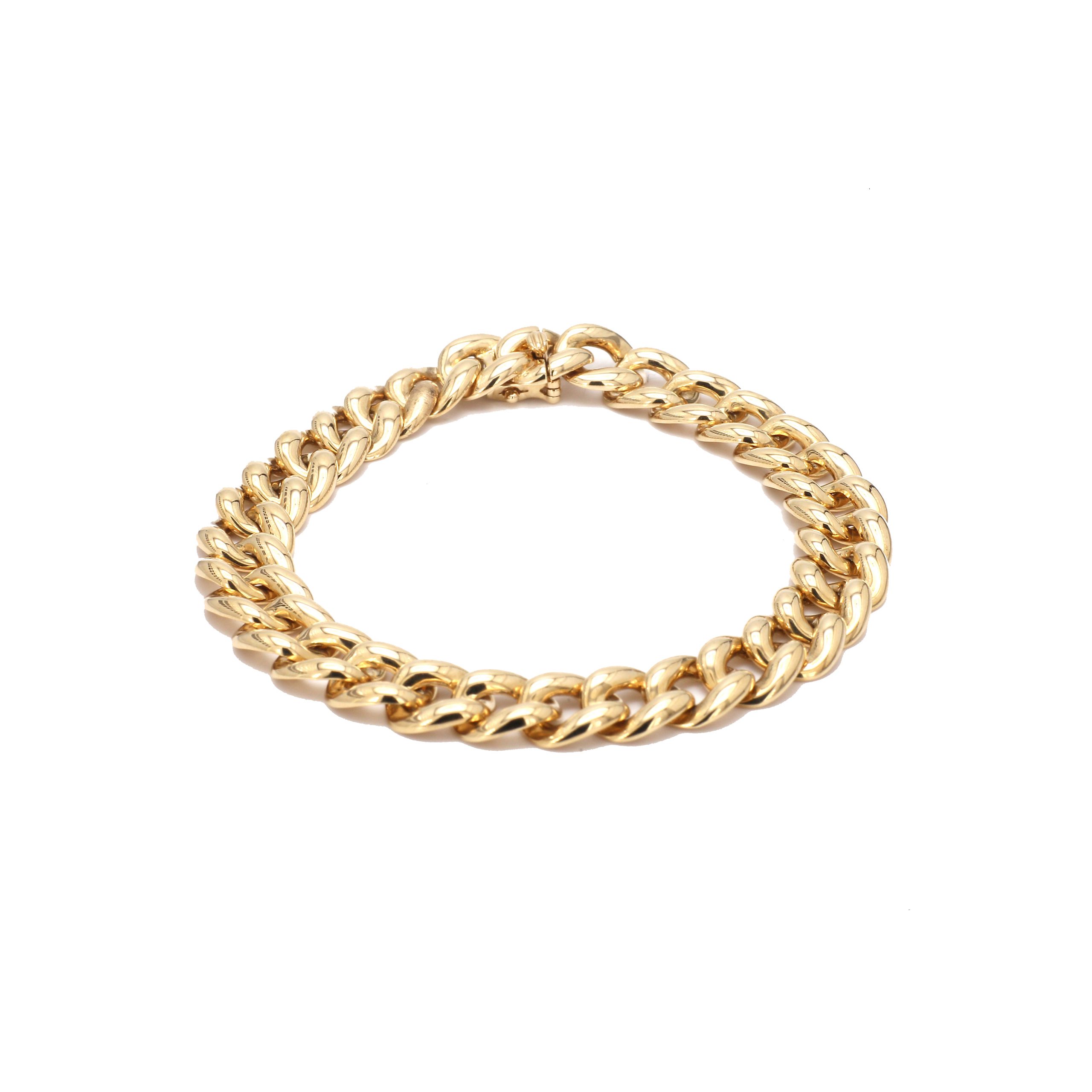 Polished Curb Link Chain Bracelet – Bailey's Fine Jewelry
